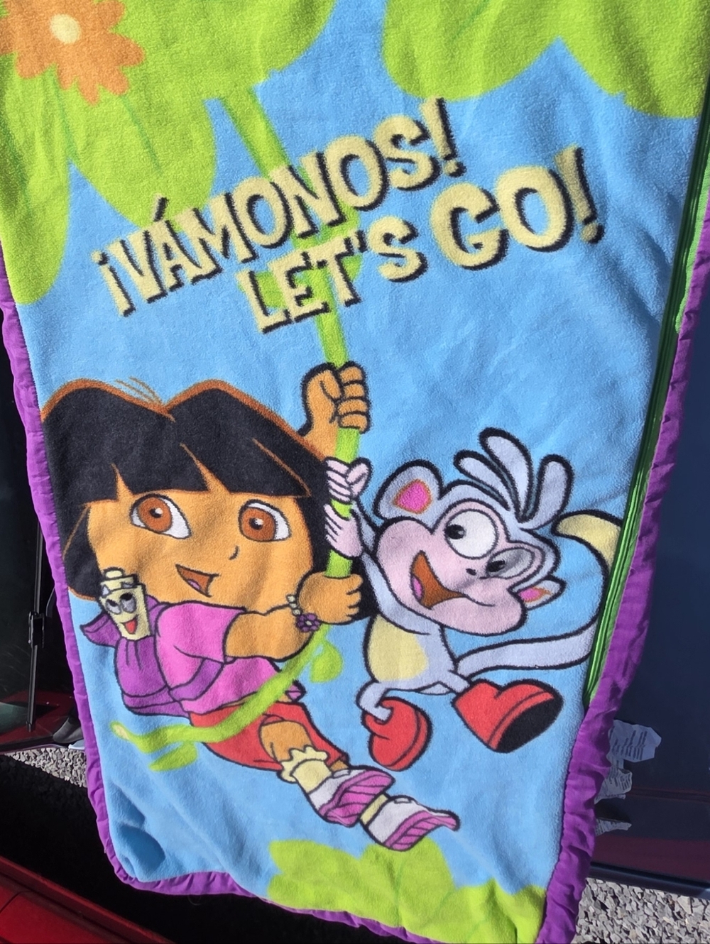 Vintage 2004 Dora the Explorer Marshmallow Ready Bed Sleeping Bag INFLATABLE - Picture 2 of 11